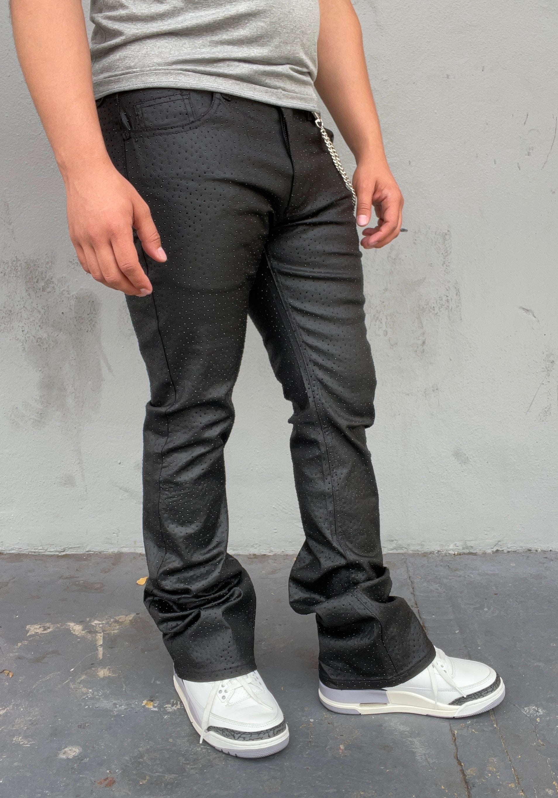 Diamonds Dancing Rhinestone Flared Jeans