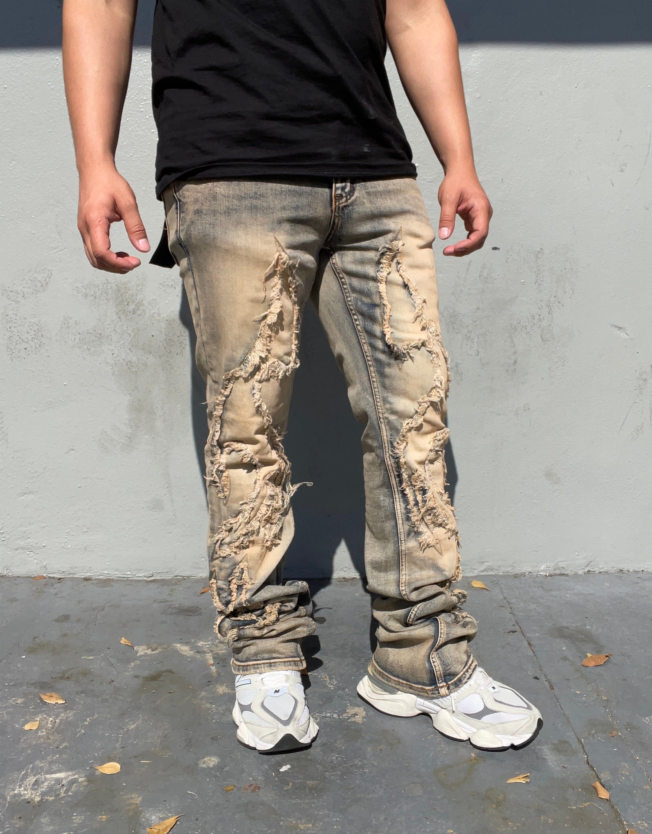 Vintage Flame Cut Jeans