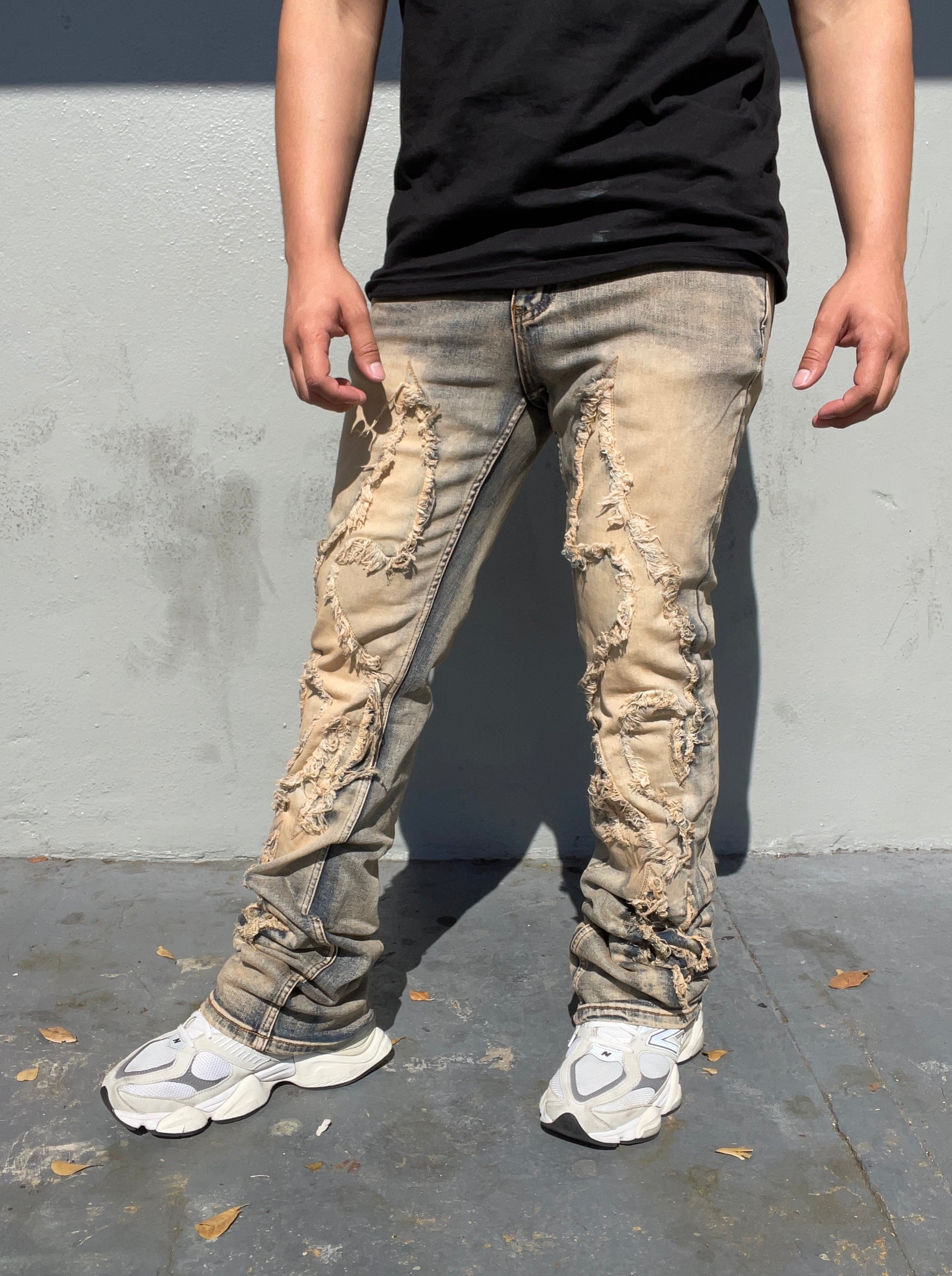 Vintage Flame Cut Jeans