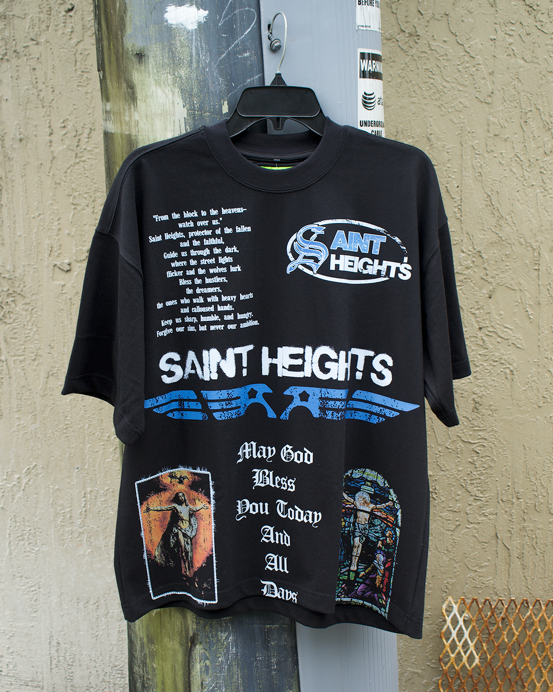 May God Bless You Today And All Days Oversized Tee