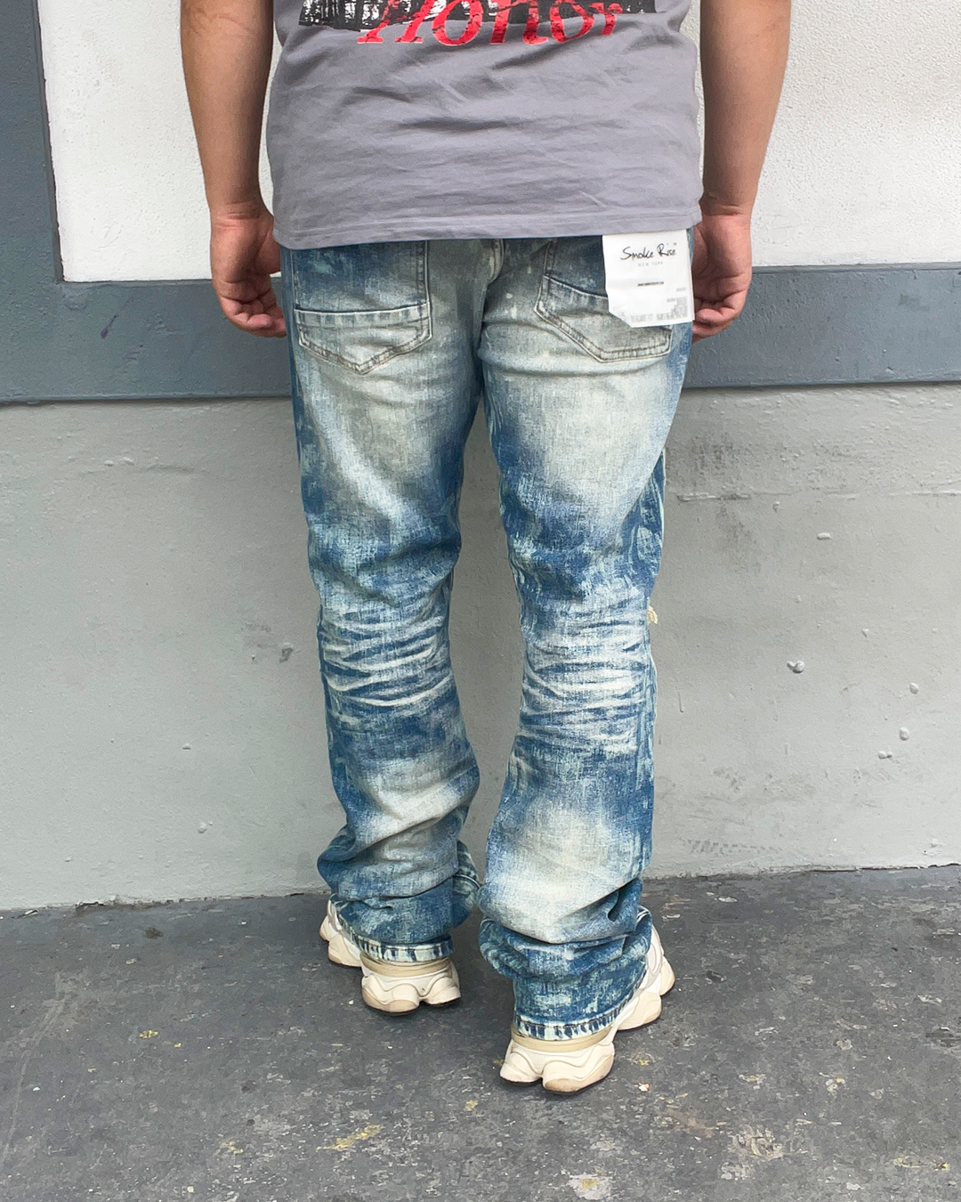 Taylor Blue Lazy Stacked Jeans