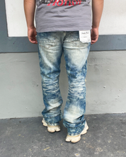 Taylor Blue Lazy Stacked Jeans