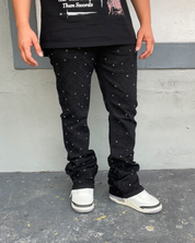 Flash On Diamonds Shine Flare Rhinestone Jeans