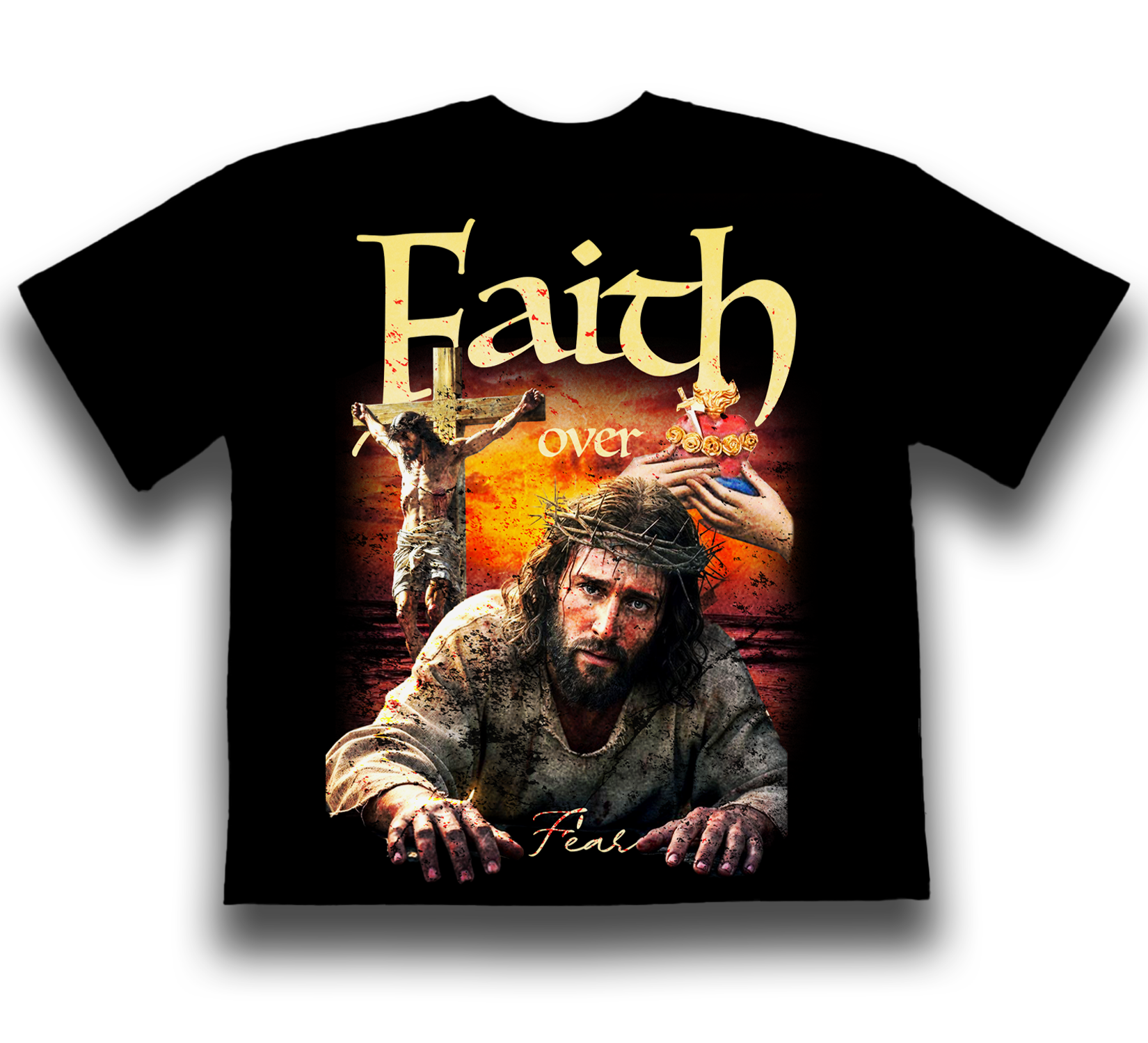 Faith Over Fear Oversized Tee