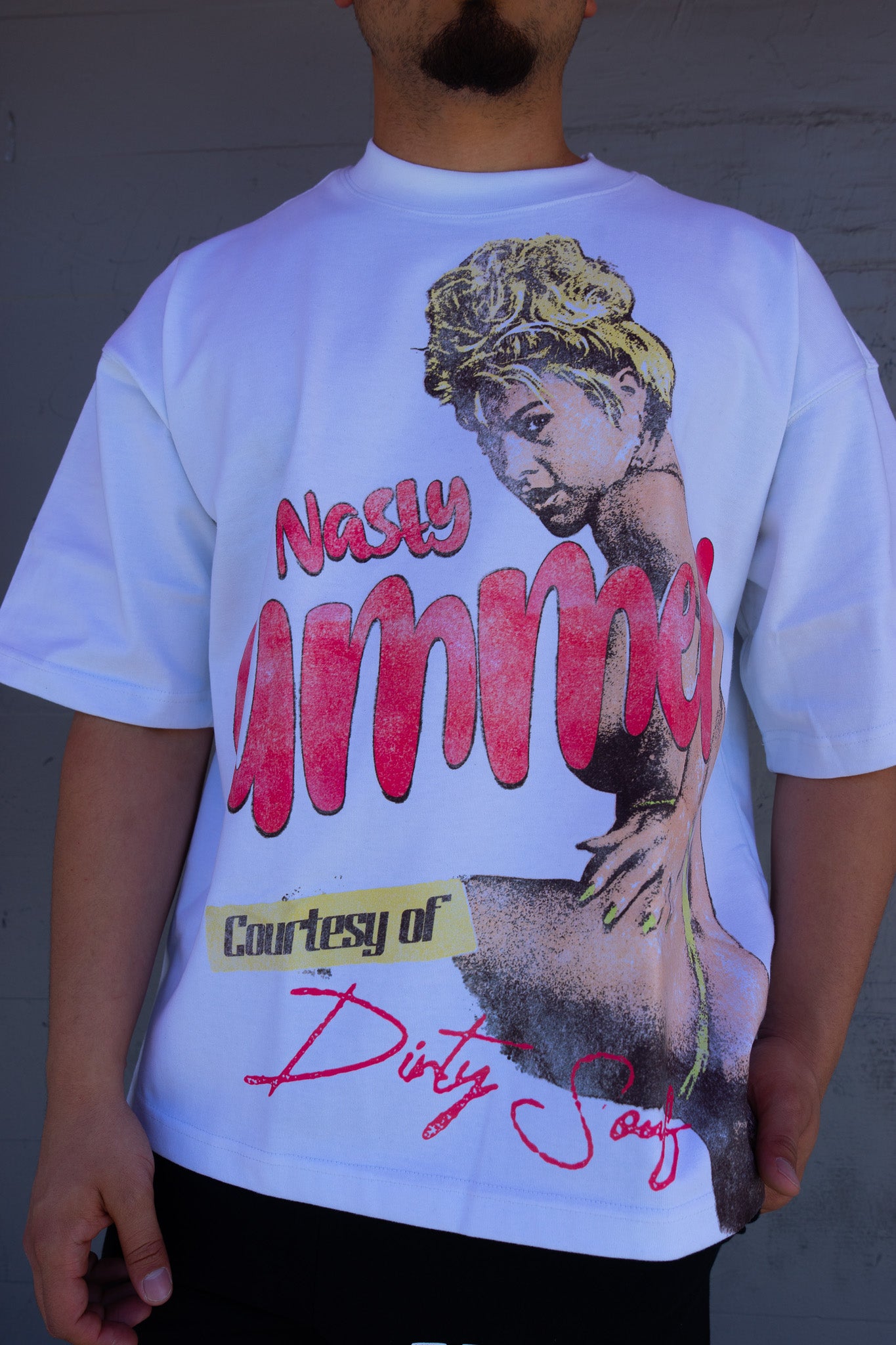 Nasty Summer Graphic Tee – White