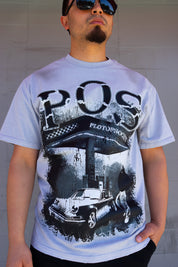 Inception of the Past Graphic Tee – Washed Powder Blue