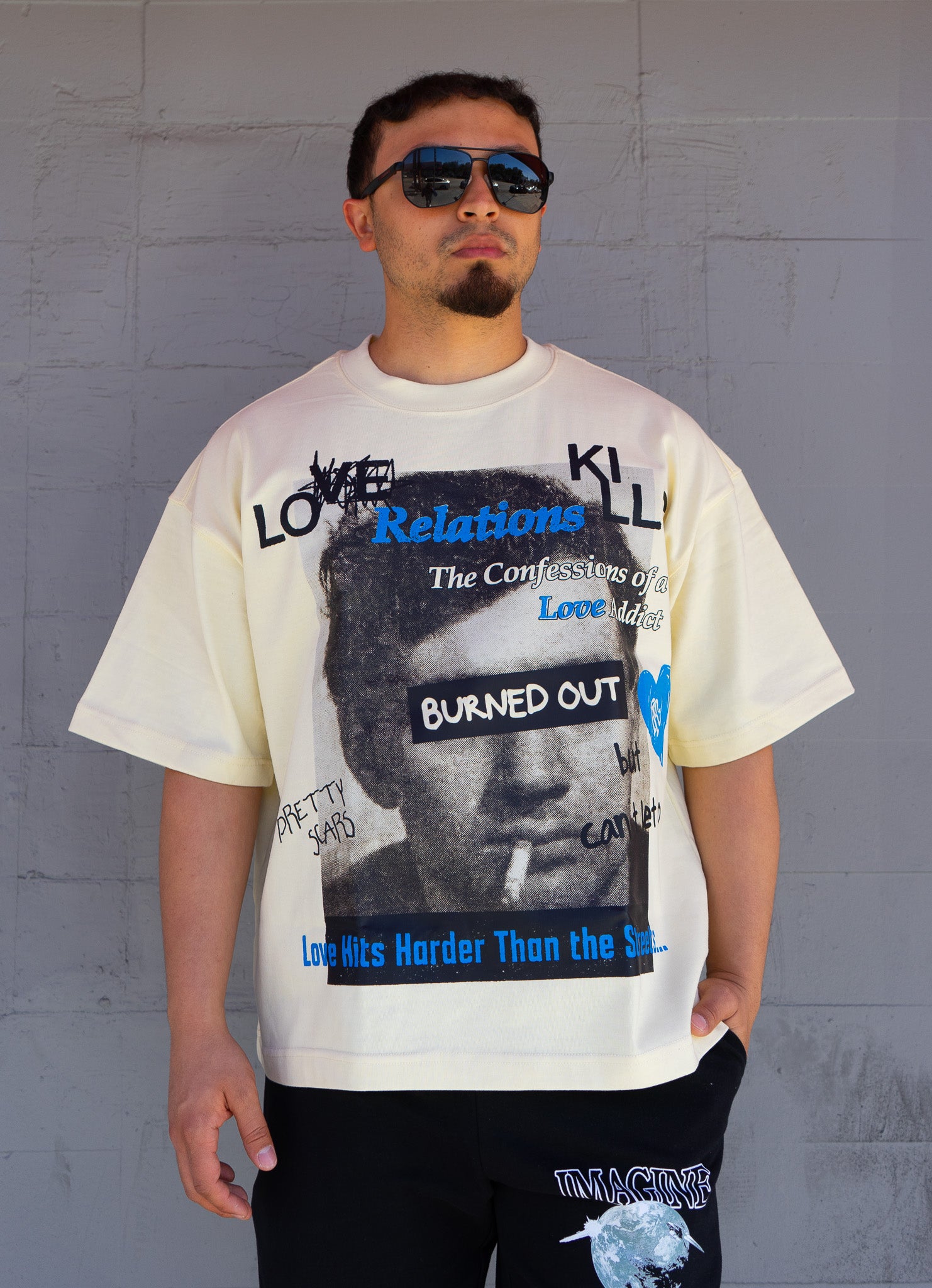 Burned Out Confession Tee – Natural