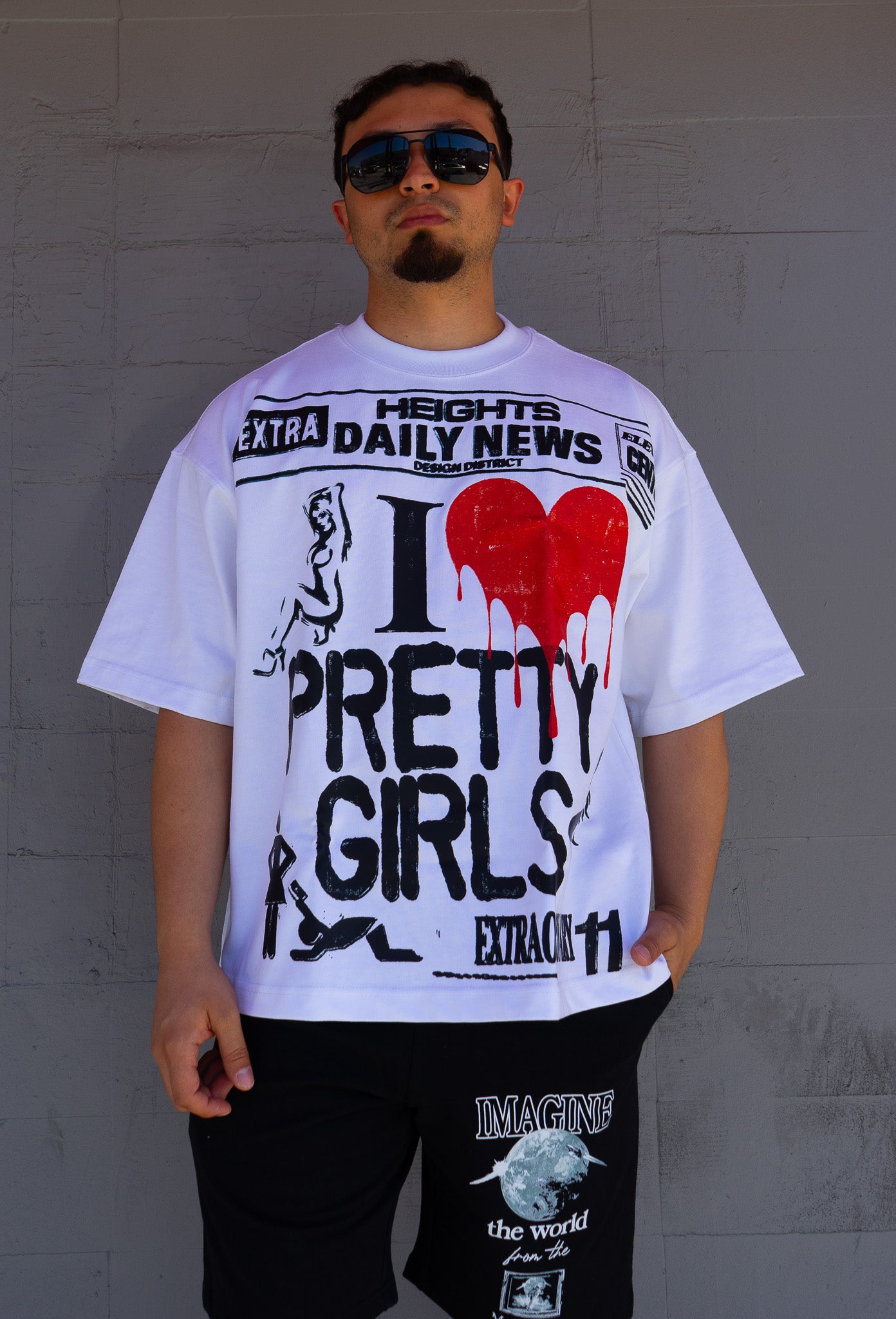 Daily News: Pretty Girls Tee – White