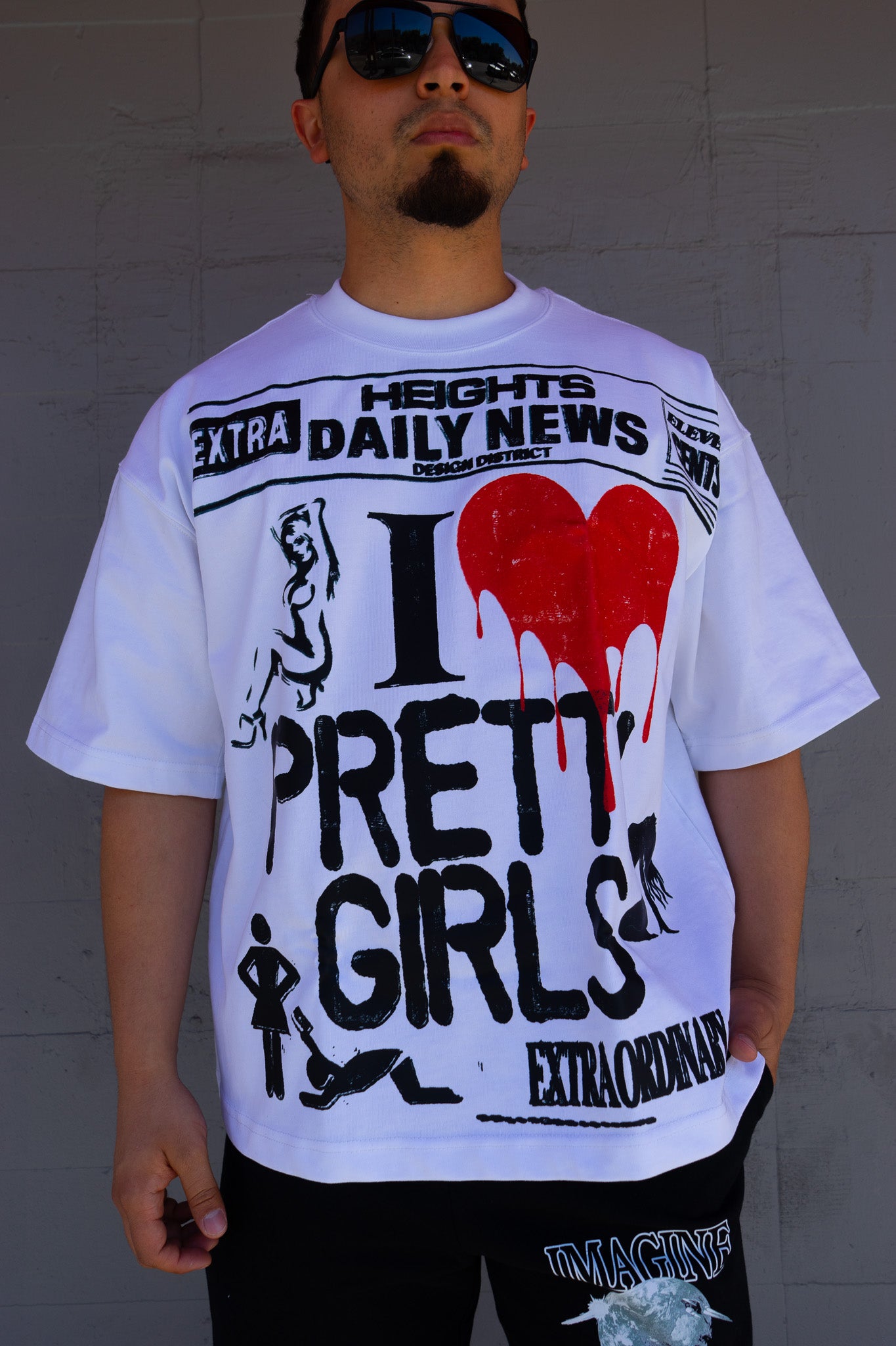 Daily News: Pretty Girls Tee – White
