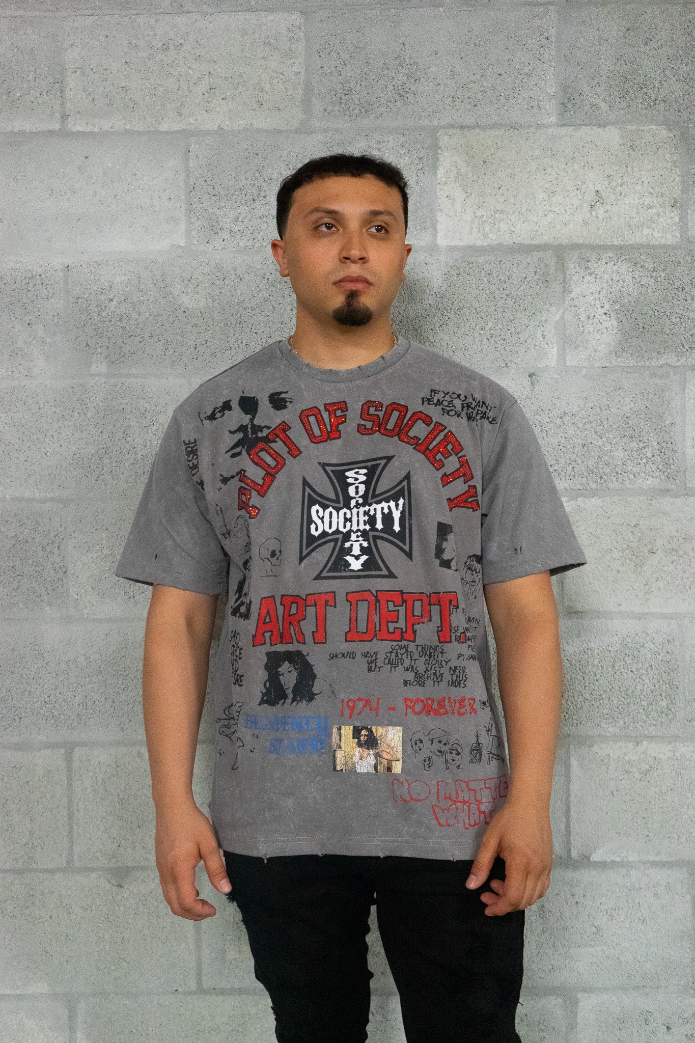Art Dept Chaos Tee – Grey