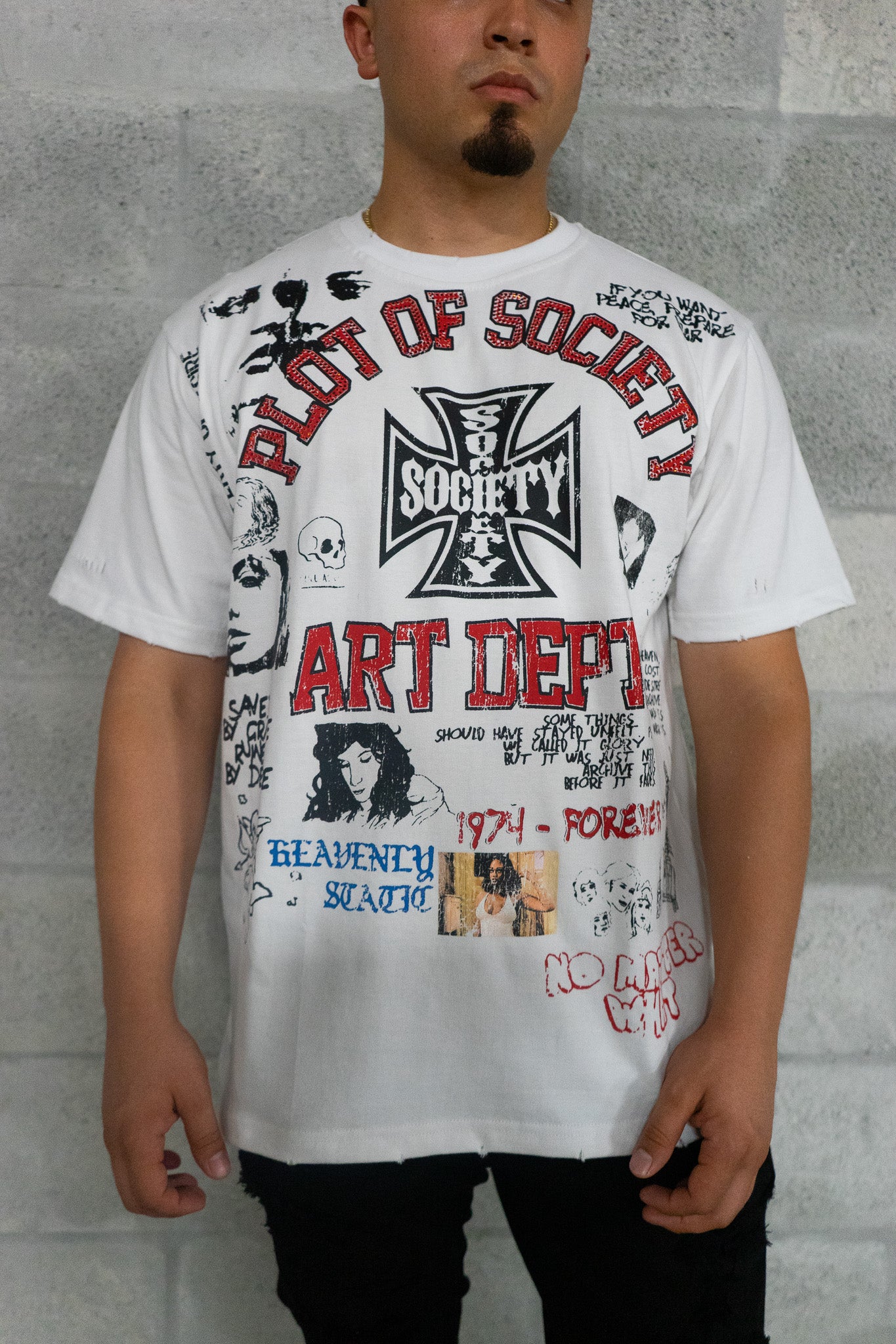 Art Dept Chaos Tee – White