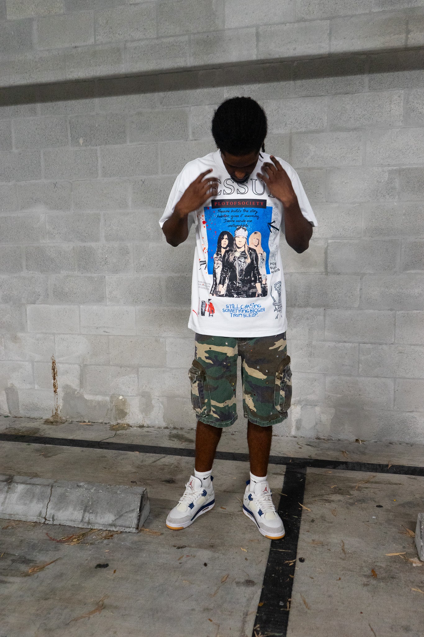 Pressure Builds The Story Tee - (White)