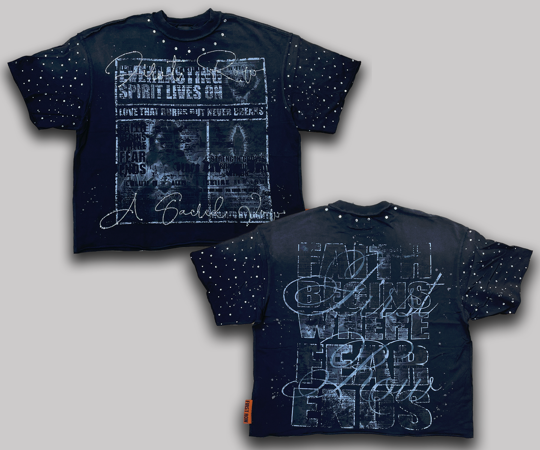 Faith Begins Where Fear Ends Mens Crop Tee