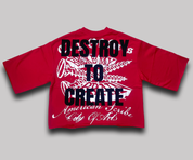 Destroy To Create Crop Tee