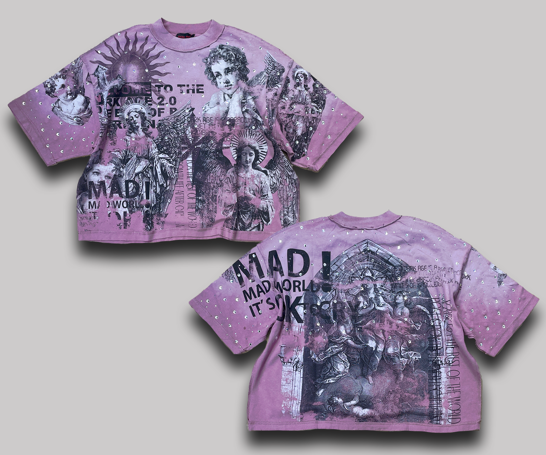 Mad World Crop Tee