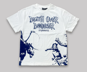 Death Before Dishonor Tee (White and Navy)