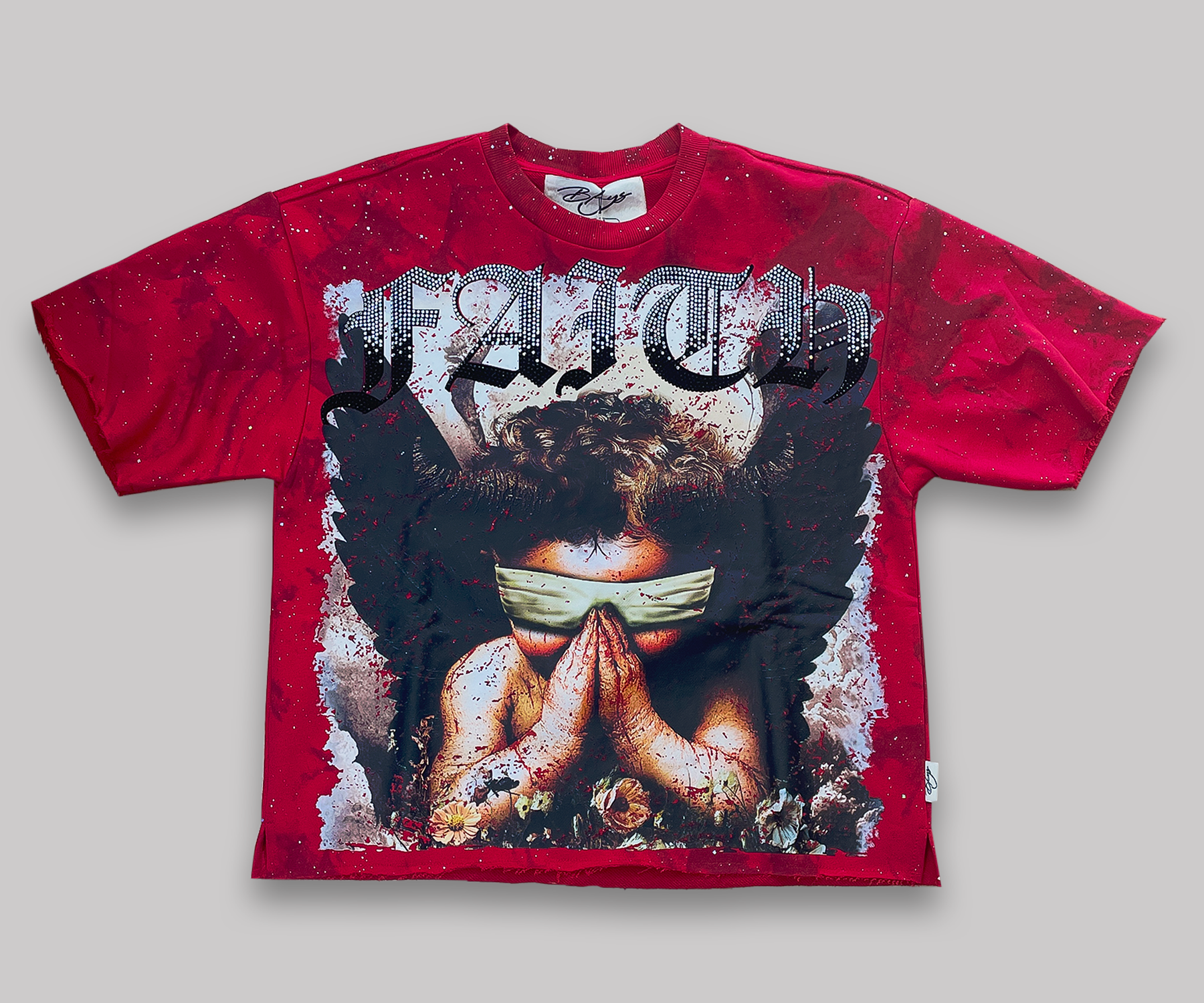 Global Faith Men's Rhinestone Crop Tee