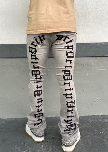 Drip Skinny Flared Jeans