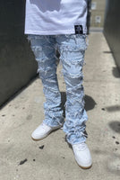 Sky Blue Stacked Jeans