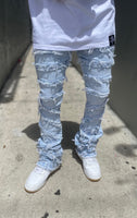 Sky Blue Stacked Jeans