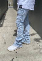 Sky Blue Stacked Jeans