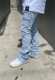 Sky Blue Stacked Jeans