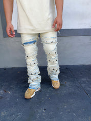 Screwed Light Wash Flared Jeans