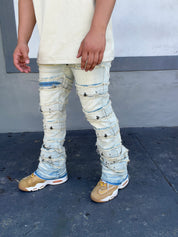 Screwed Light Wash Flared Jeans