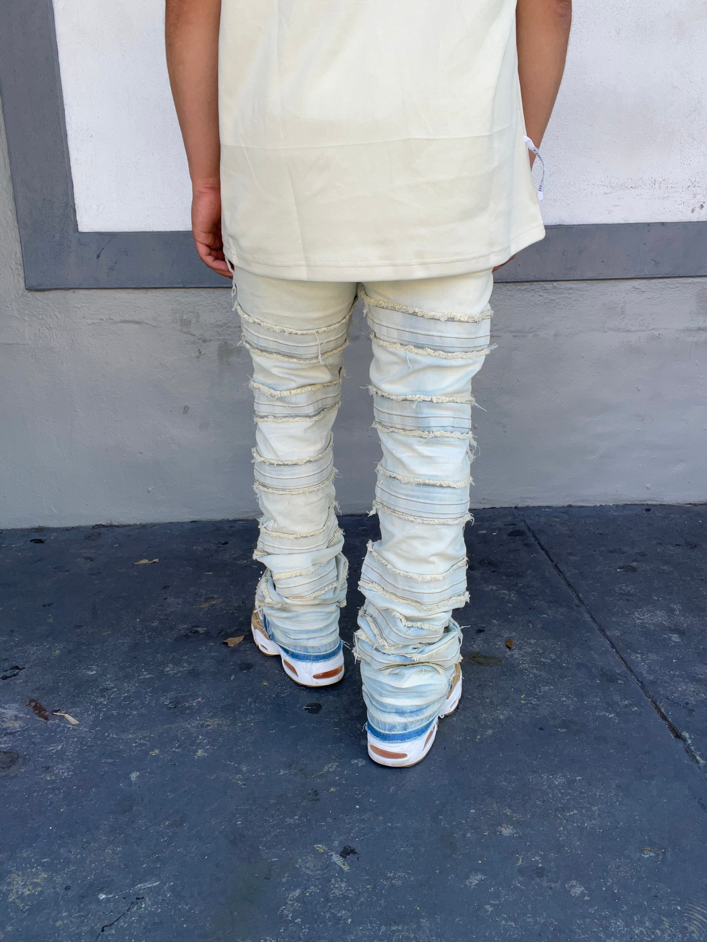 Screwed Light Wash Flared Jeans