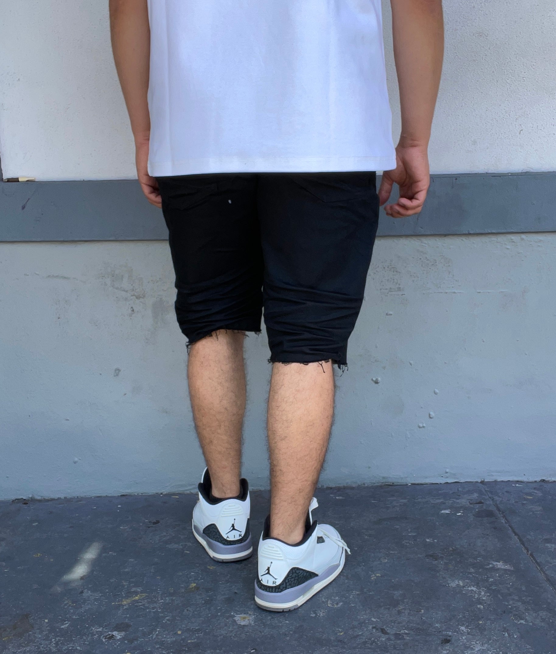Jet Black Jean Shorts