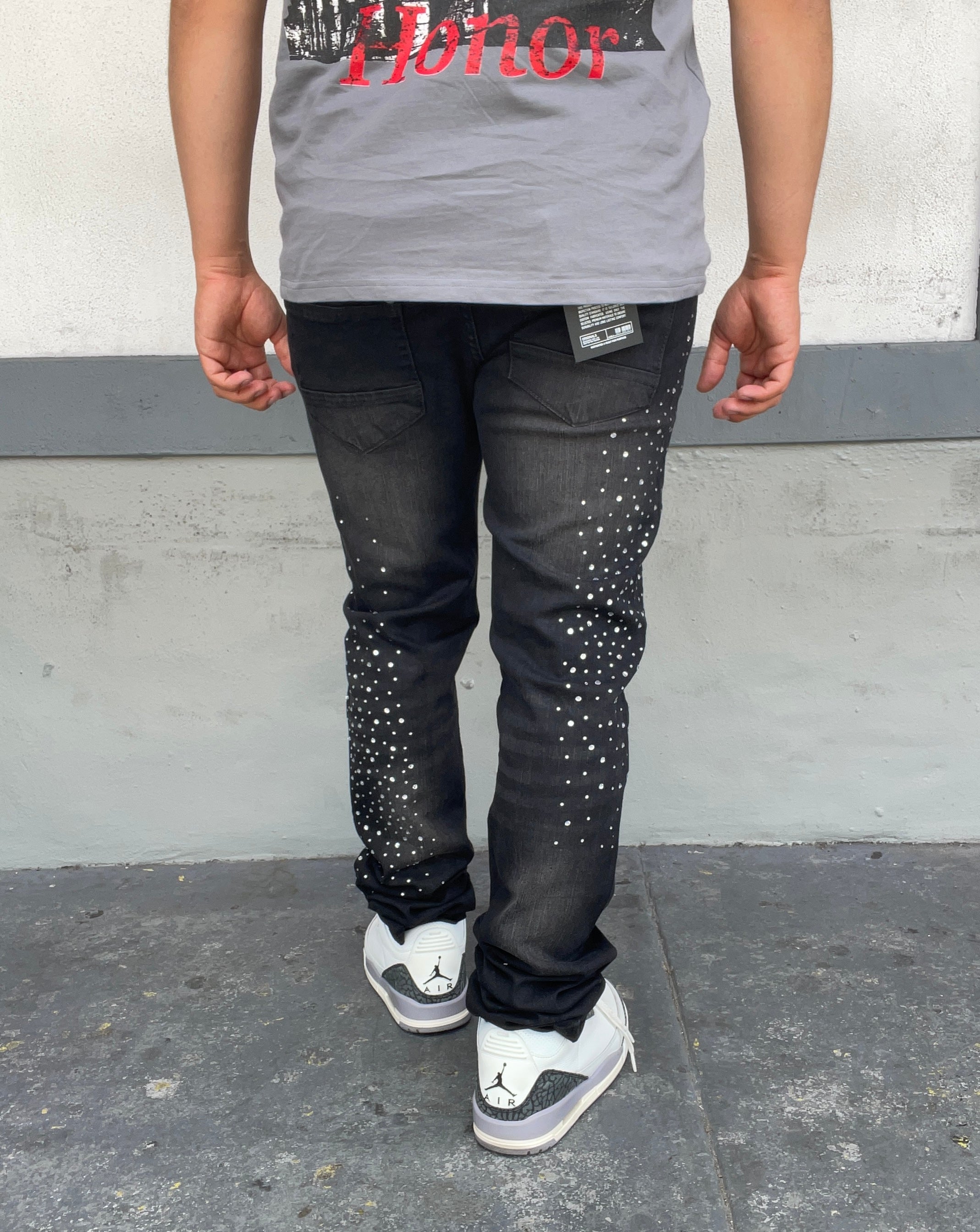 Rhinestone Skinny Jeans