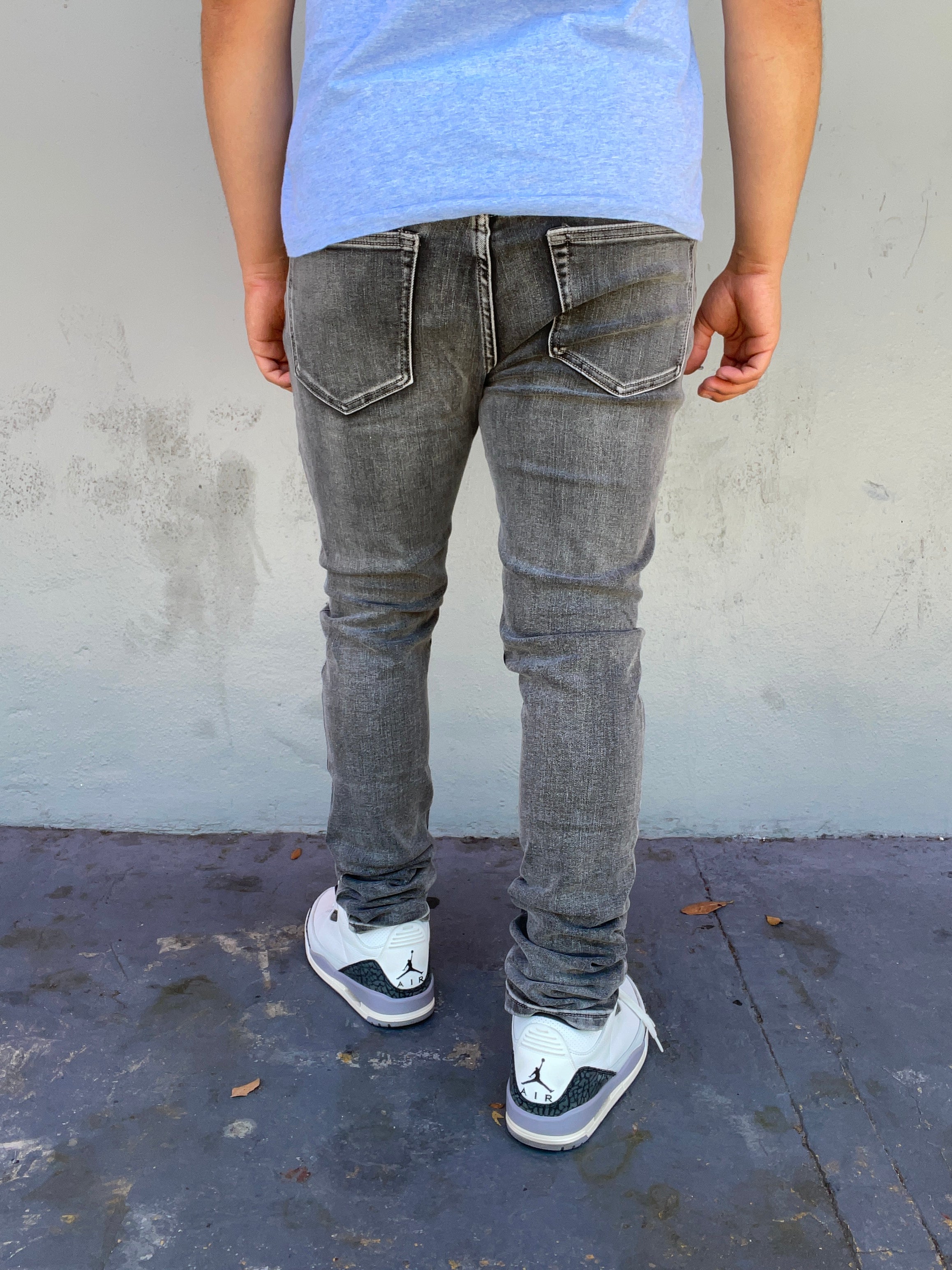 Smoke Grey Skinny Jeans