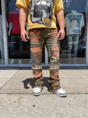 Camo Flared Jeans