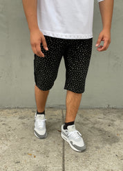 Rhinestone Jean Short