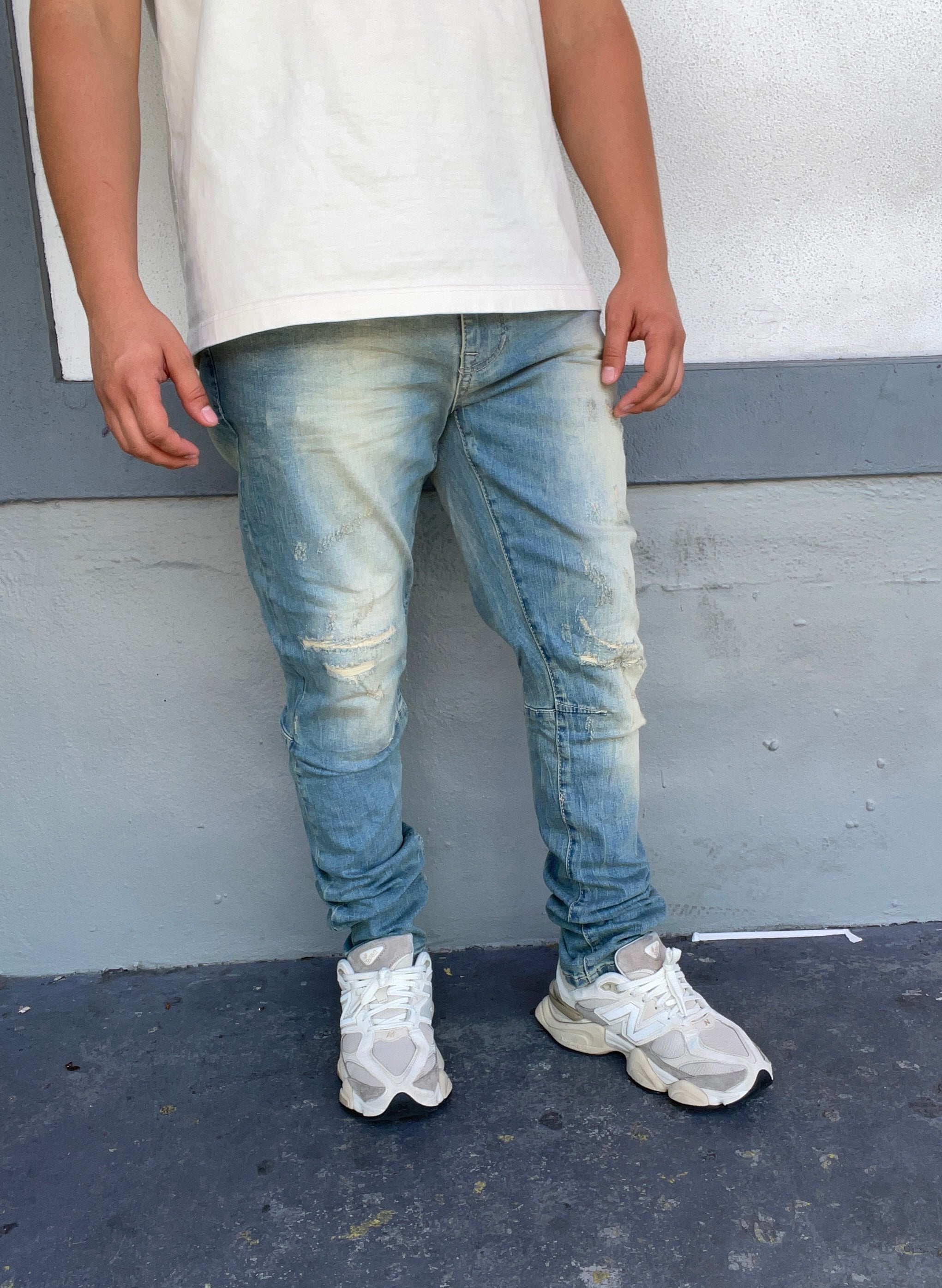 Munich Blue Skinny Fit Jeans