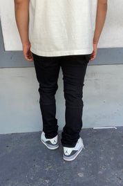 Jet Black Ripped Skinny Jeans