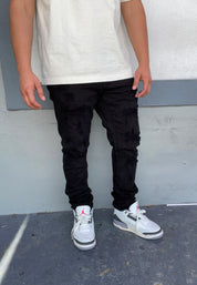 Jet Black Ripped Skinny Jeans