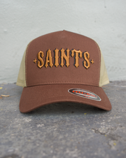 Saints Trucker Hat (Brown)