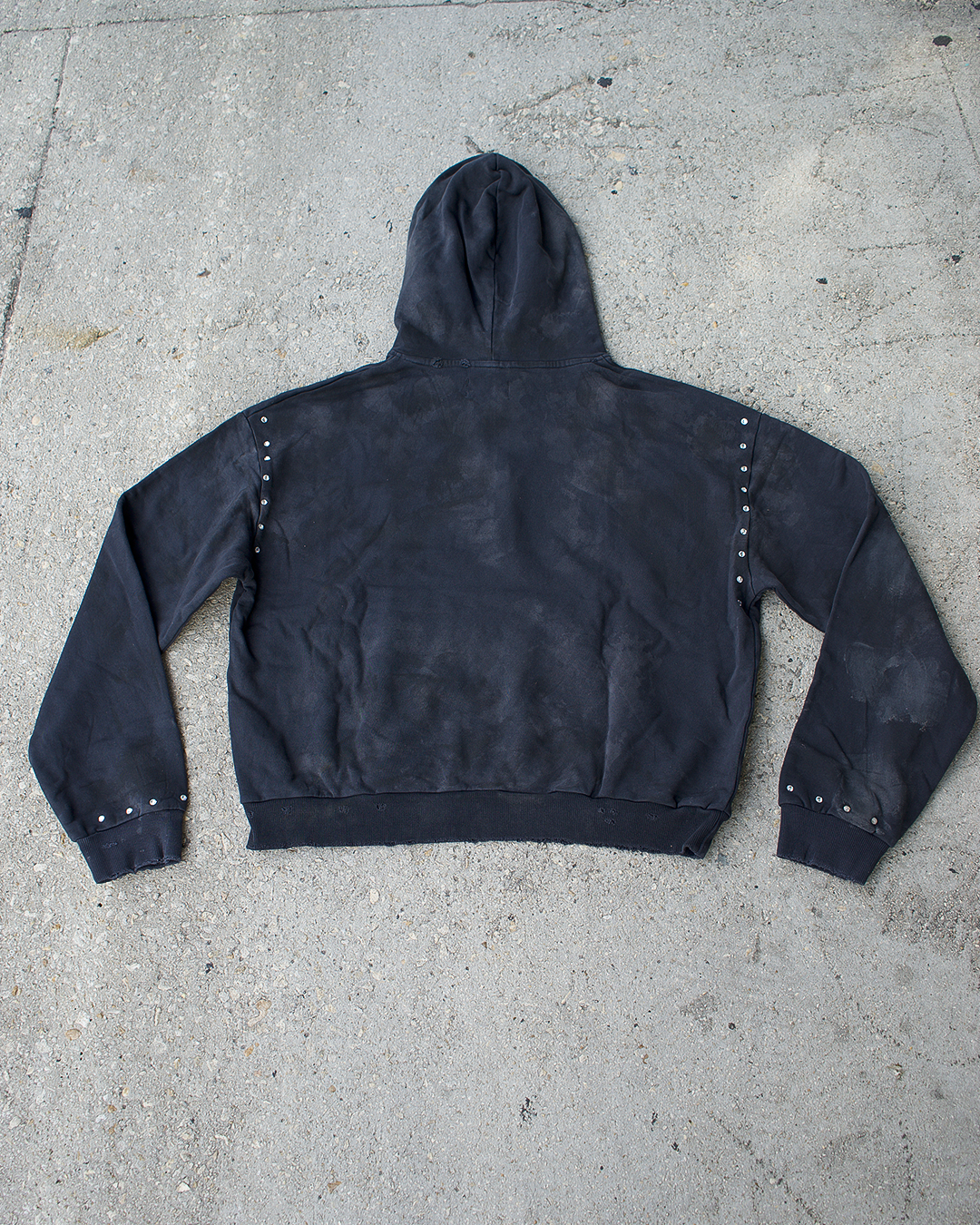 Rare Piece Stone Concrete Distressed Hoodie