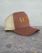 Saints Trucker Hat (Brown)