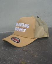 F Being Perfect Trucker Hat (Tan)