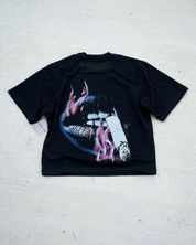 Shades Of Chaos Oversized Crop Tee