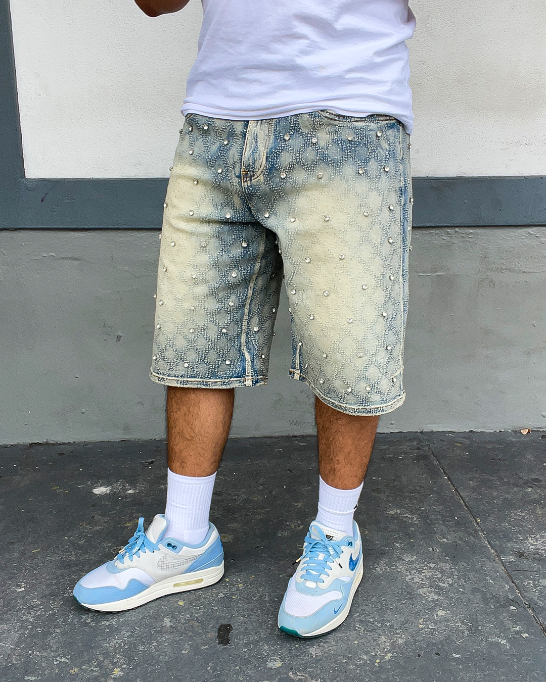 Vintage Tint Diamonds Dancing Jean Shorts