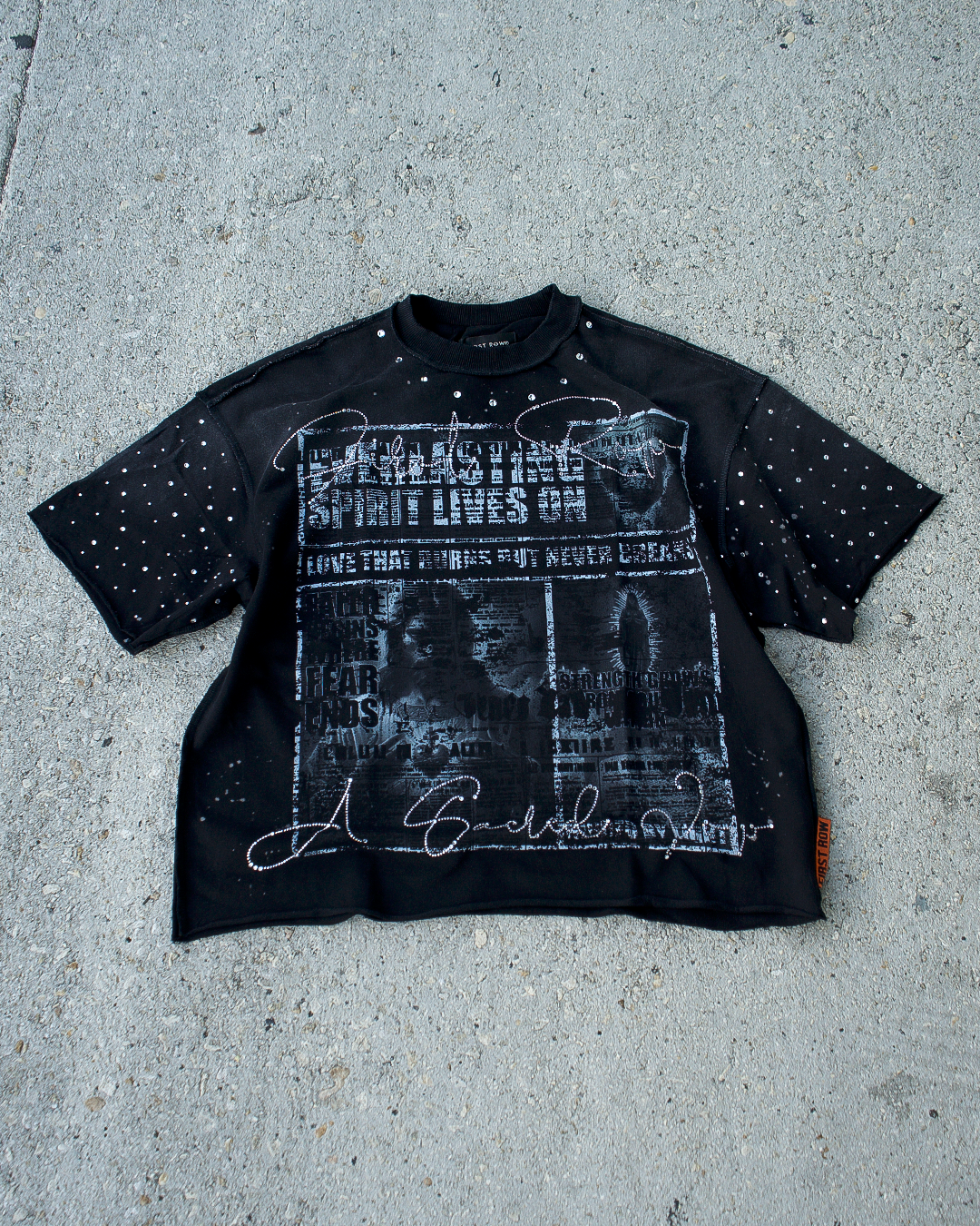 Faith Begins Where Fear Ends Mens Crop Tee