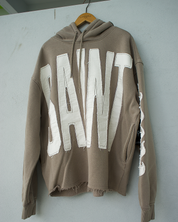 Saint Crop Hoodie (Grey)