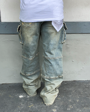 Trench Cut Tac Cargo Baggy Fit Jeans