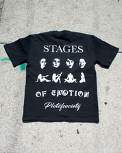 Stages Of Emotion Oversized Black Tee