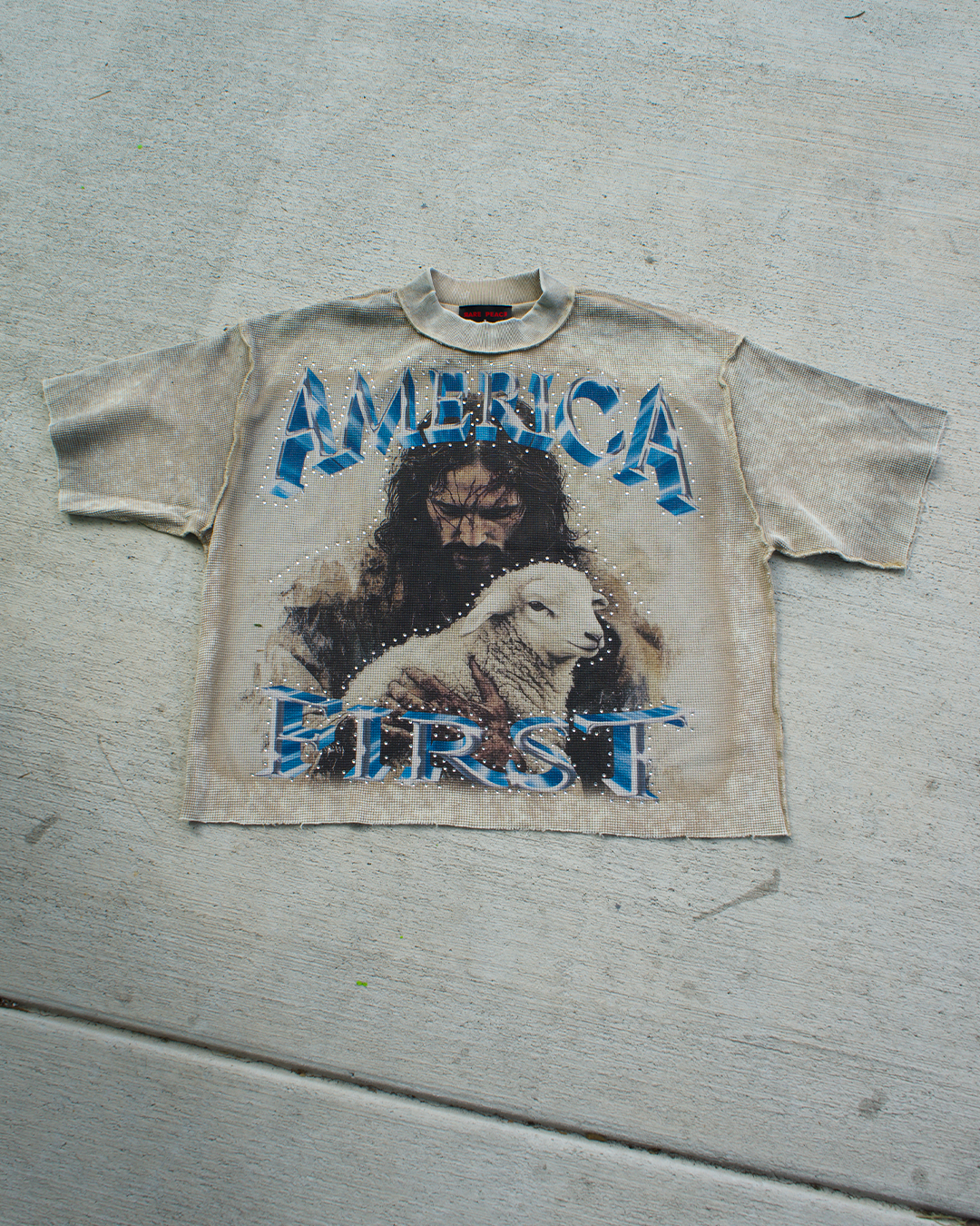 America First Vintage Wash Tee
