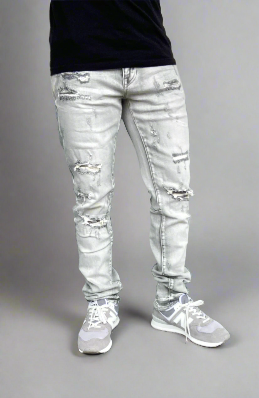 Breezy Grey Skinny Jeans