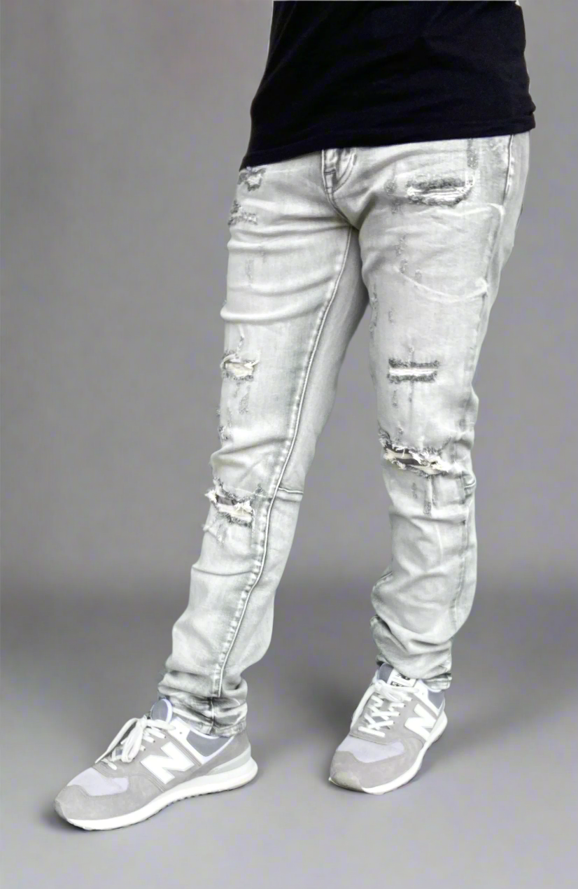 Breezy Grey Skinny Jeans